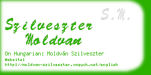 szilveszter moldvan business card